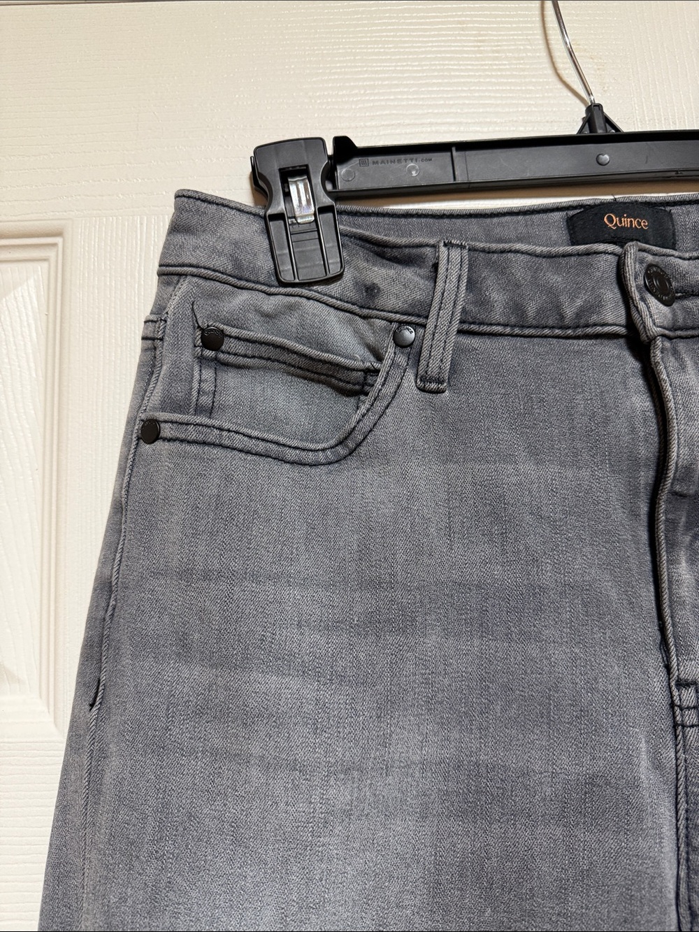Quince Bella Stretch Kick Flare Jeans Greyed Out - Size 30 - Picture 6 of 9